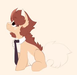 Size: 1024x996 | Tagged: safe, artist:php146, oc, oc only, oc:kyo, earth pony, pony, eye clipping through hair, male, necktie, simple background, solo, stallion