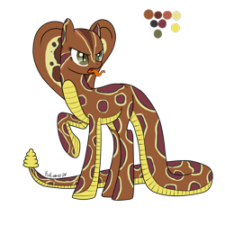 Size: 2000x2000 | Tagged: safe, artist:dreamyartcosplay, oc, oc only, oc:naja, original species, snake, snake pony, high res, raised hoof, reference sheet, signature, simple background, tongue out, transparent background