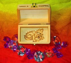 Size: 951x840 | Tagged: safe, artist:malte279, spike, dragon, g4, chest, craft, pyrography, traditional art