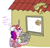 Size: 1072x1031 | Tagged: safe, artist:jargon scott, princess cadance, alicorn, pony, g4, baseball cap, breaking bad, cadance's pizza delivery, cap, clothes, dialogue, female, food, hat, house, mare, meat, peetzer, pepperoni, pepperoni pizza, pizza, pizza box, solo, window