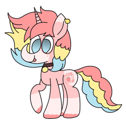 Size: 5000x5000 | Tagged: safe, artist:rainbowbacon, oc, oc only, oc:milky (rigbythememe), pony, unicorn, female, freckles, mare, pointy nose, simple background, smiling, solo, white background