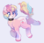 Size: 1240x1226 | Tagged: safe, artist:luluneusa, oc, oc only, oc:milky (rigbythememe), pony, unicorn, chest fluff, collar, ear piercing, earring, female, jewelry, mare, piercing, simple background, solo