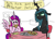 Size: 988x708 | Tagged: safe, artist:jargon scott, princess cadance, queen chrysalis, alicorn, changeling, changeling queen, pony, g4, alliteration, cheese pizza, disgusted, eating, faic, female, food, mare, meat, mushroom, peetzer, pepperoni, pepperoni pizza, pizza, ponies eating meat, that pony sure does love pizza