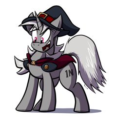 Size: 2535x2662 | Tagged: safe, artist:virmir, oc, oc only, oc:mara, pony, unicorn, female, hat, high res, mare, ponified, simple background, solo, transparent background, witch hat