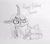 Size: 1335x1188 | Tagged: safe, artist:tjpones, queen chrysalis, changeling, changeling queen, g4, birthday, birthday gift, fangs, female, monochrome, present, simple background, sketch, traditional art, white background