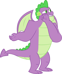 Size: 5203x6188 | Tagged: safe, artist:memnoch, spike, dragon, g4, the last problem, gigachad spike, male, older, older spike, simple background, solo, transparent background, vector, winged spike, wings