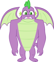 Size: 5142x5930 | Tagged: safe, artist:memnoch, spike, dragon, g4, the last problem, gigachad spike, male, older, older spike, simple background, solo, transparent background, vector, winged spike, wings