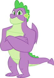 Size: 4471x6468 | Tagged: safe, artist:memnoch, spike, dragon, g4, the last problem, gigachad spike, male, older, older spike, simple background, solo, transparent background, vector, winged spike, wings