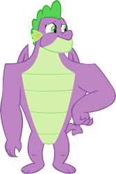 Size: 4288x6416 | Tagged: safe, artist:memnoch, spike, dragon, g4, the last problem, gigachad spike, male, older, older spike, simple background, solo, transparent background, vector, winged spike, wings
