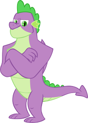 Size: 4280x5955 | Tagged: safe, artist:memnoch, spike, dragon, g4, the last problem, gigachad spike, male, older, older spike, simple background, solo, transparent background, vector, winged spike, wings