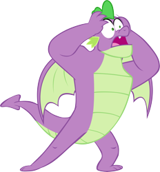 Size: 5547x5975 | Tagged: safe, artist:memnoch, spike, dragon, g4, the last problem, gigachad spike, male, older, older spike, simple background, solo, transparent background, vector, winged spike, wings