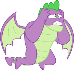 Size: 6168x5879 | Tagged: safe, artist:memnoch, spike, dragon, g4, the last problem, gigachad spike, male, older, older spike, simple background, solo, transparent background, vector, winged spike, wings