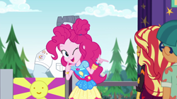 Size: 1920x1080 | Tagged: safe, screencap, doodle bug, max steele, pinkie pie, sunset shimmer, equestria girls, equestria girls specials, g4, my little pony equestria girls: better together, my little pony equestria girls: sunset's backstage pass, female, geode of sugar bombs, magical geodes, male