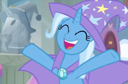 Size: 2944x1936 | Tagged: safe, screencap, trixie, pony, unicorn, a horse shoe-in, g4, cropped, female, mare, solo