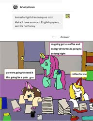 Size: 1124x1466 | Tagged: safe, artist:ask-luciavampire, oc, pony, unicorn, vampire, vampony, tumblr:ask-ponys-university, 1000 hours in ms paint, ask, school, tumblr