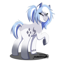 Size: 8186x8186 | Tagged: safe, artist:jcosneverexisted, oc, oc only, oc:lynxie, earth pony, pony, butt, dock, female, looking back, mare, one eye closed, plot, simple background, solo, transparent background, wink