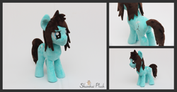 Size: 2091x1087 | Tagged: safe, artist:shunnkai, earth pony, pony, bring me the horizon, butt, commission, irl, male, photo, plot, plushie, ponified, smiling, smirk, solo, stallion, standing, tom sykes