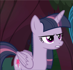 Size: 991x939 | Tagged: safe, screencap, mean twilight sparkle, pony, g4, my little pony: friendship is magic, the mean 6, cropped, female, solo, unamused