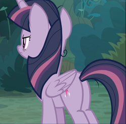 Size: 950x938 | Tagged: safe, screencap, mean twilight sparkle, pony, g4, the mean 6, cropped, female, rear view, solo