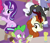 Size: 600x510 | Tagged: safe, edit, edited screencap, editor:ah96, screencap, autumn blaze, earl grey, spike, starlight glimmer, dragon, kirin, pony, unicorn, g4, the last problem, blushing, cropped, crush, cute, female, food, ice cream, male, mare, nervous smile, offering, ship:autumnspike, shipping, spikabetes, stallion, straight