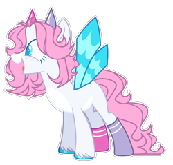 Size: 2100x2008 | Tagged: safe, artist:chococolte, oc, oc only, original species, pony, female, high res, horns, mare, simple background, solo, transparent background