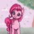 Size: 4000x4000 | Tagged: safe, artist:miokomata, pinkie pie, earth pony, pony, g4, :p, absurd resolution, blushing, chest fluff, female, head tilt, looking at you, mare, smiling, solo, tongue out, tree