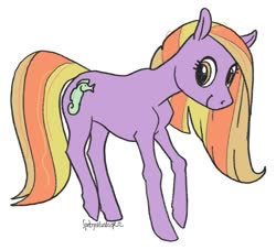 Size: 1514x1374 | Tagged: safe, artist:spectralunicorn, oc, oc only, oc:shop talk, earth pony, pony, female, mare, simple background, smiling, solo, white background