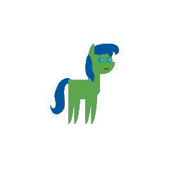 Size: 1024x1024 | Tagged: safe, artist:platinumdrop, oc, oc only, earth pony, pony, animated, blank flank, blender, female, gif, mare, pointy ponies, random pony, simple background, solo, transparent background
