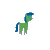 Size: 1024x1024 | Tagged: safe, artist:platinumdrop, oc, oc only, earth pony, pony, animated, blank flank, blender, female, gif, mare, pointy ponies, random pony, simple background, solo, transparent background