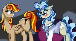 Size: 680x372 | Tagged: safe, artist:xjenn9fusion, oc, oc only, oc:clumsy carrot, oc:dental authority, earth pony, pegasus, pony, unicorn, blushing, butt, clothes, commissioner:bigonionbean, extra thicc, fusion, fusion:carrot top, fusion:derpy hooves, fusion:golden harvest, fusion:mayor mare, glasses, meme, parent:mayor mare, parent:minuette, plot, the ass was fat, writer:bigonionbean