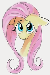 Size: 388x573 | Tagged: safe, artist:dotkwa, fluttershy, pegasus, pony, g4, bust, cute, female, floppy ears, looking at you, mare, portrait, sad, sadorable, shyabetes, simple background, solo, white background