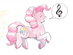 Size: 1280x972 | Tagged: safe, artist:lost marbles, pinkie pie, pony, g4, female, solo, traditional art