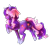 Size: 500x500 | Tagged: safe, artist:kitsukithefox, oc, oc only, oc:sweet bouquet, pony, unicorn, blaze (coat marking), butt, coat markings, cute, daaaaaaaaaaaw, facial markings, flower, ocbetes, plot, raised hoof, ribbon, simple background, solo, transparent background