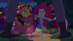 Size: 1920x1080 | Tagged: safe, screencap, max steele, pinkie pie, sunset shimmer, equestria girls, equestria girls series, g4, sunset's backstage pass!, spoiler:eqg series (season 2)