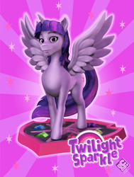Size: 1431x1890 | Tagged: safe, artist:lewdxcube, twilight sparkle, alicorn, pony, g4, 3d, 3d model, emblem of harmony, female, mare, solo, twilight sparkle (alicorn), zbrush