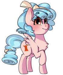 Size: 1000x1200 | Tagged: safe, artist:cottonsweets, cozy glow, pegasus, pony, g4, antagonist, blushing, cozybetes, cute, female, filly, fluffy, freckles, original art, simple background, solo, transparent background