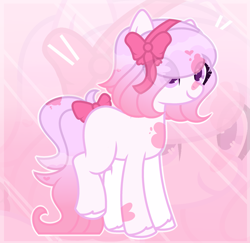 Size: 2385x2317 | Tagged: safe, artist:rerorir, oc, oc only, earth pony, pony, bow, eye clipping through hair, female, hair bow, hair over eyes, high res, mare, solo, tail bow, unshorn fetlocks, white outline, zoom layer
