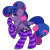 Size: 1280x1280 | Tagged: safe, artist:rainbowtashie, oc, oc only, oc:queen galaxia (bigonionbean), alicorn, pony, adorable face, alicorn oc, alicorn princess, clothes, commissioner:bigonionbean, cute, cutie mark, female, fusion, fusion:princess cadance, fusion:princess celestia, fusion:princess luna, fusion:twilight sparkle, hair bun, horn, mare, royalty, seductive pose, socks, solo, striped socks, sultry pose, writer:bigonionbean