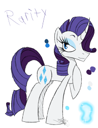 Size: 888x1150 | Tagged: safe, artist:didun850, rarity, pony, g4, curved horn, eyelashes, female, hoof on chest, horn, mare, raised hoof, signature, simple background, solo, transparent background