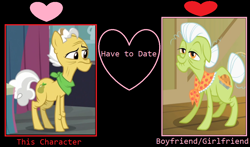 Size: 1024x602 | Tagged: safe, grand pear, granny smith, earth pony, pony, g4, female, male, meme, ship:pearsmith, shipping, straight