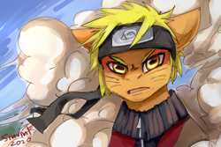 Size: 3000x2000 | Tagged: safe, artist:sinrinf, derpibooru exclusive, pony, anime, high res, naruto, naruto: shippūden, ponified, sage mode, shinobi, sketch, solo, uzumaki naruto