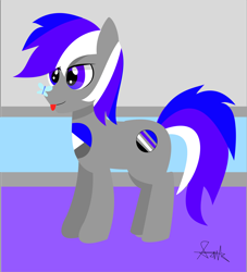 Size: 2920x3214 | Tagged: safe, artist:samsailz, oc, butterfly, earth pony, pony, :p, high res, lineless, tongue out