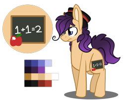 Size: 1580x1286 | Tagged: safe, artist:greyestgray, oc, oc only, oc:honey gold, earth pony, pony, ambiguous gender, hat, magical lesbian spawn, offspring, parent:applejack, parent:rarity, parents:rarijack, reference sheet, simple background, solo, transparent background