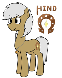 Size: 1600x2000 | Tagged: safe, artist:horsehiney, oc, oc only, oc:hind, earth pony, pony, jewelry, male, necklace, reference sheet, simple background, solo, stallion, transparent background