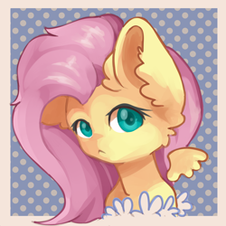 Size: 2520x2520 | Tagged: safe, artist:jackselit, fluttershy, pegasus, pony, g4, :<, bust, ear fluff, floating wings, high res, portrait, sketch, solo, wings