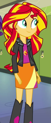 Size: 285x683 | Tagged: safe, screencap, sunset shimmer, equestria girls, g4, my little pony equestria girls: rainbow rocks, cropped