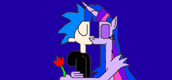 Size: 903x420 | Tagged: safe, artist:devon13168, flash sentry, twilight sparkle, pony, equestria girls, g4, 1000 hours in ms paint, female, kissing, male, ship:flashlight, shipping, straight