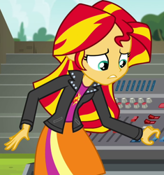Size: 668x712 | Tagged: safe, screencap, sunset shimmer, equestria girls, g4, my little pony equestria girls: rainbow rocks, cropped, solo