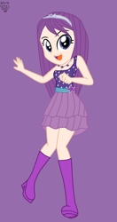 Size: 1196x2272 | Tagged: safe, artist:xxdavid5000xx, artist:yaya54320bases, equestria girls, g4, barbie, barbie the princess & the popstar, barely eqg related, base used, boots, clothes, crossover, dress, equestria girls style, equestria girls-ified, headband, high heel boots, high heels, jewelry, keira, necklace, popstar, purple dress, purple hair, shoes, solo