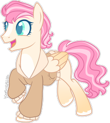 Size: 1908x2136 | Tagged: safe, artist:kurosawakuro, oc, oc only, oc:red rose, pegasus, pony, base used, clothes, female, friends of infinity, jacket, mare, masculine mare, offspring, parent:doctor caballeron, parent:fluttershy, parents:caballershy, simple background, solo, transparent background
